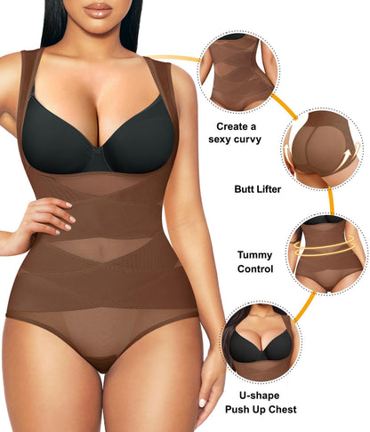 CurveEase™ MeshLift Shaping Bodysuit