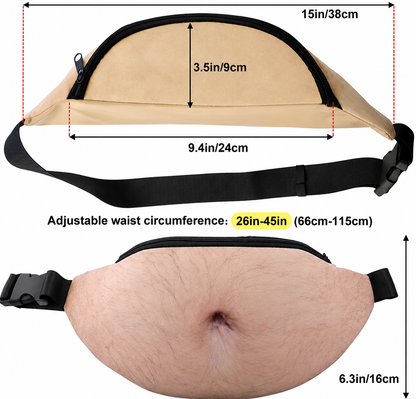GutGag™ Funny Beer Belly Waist Bag