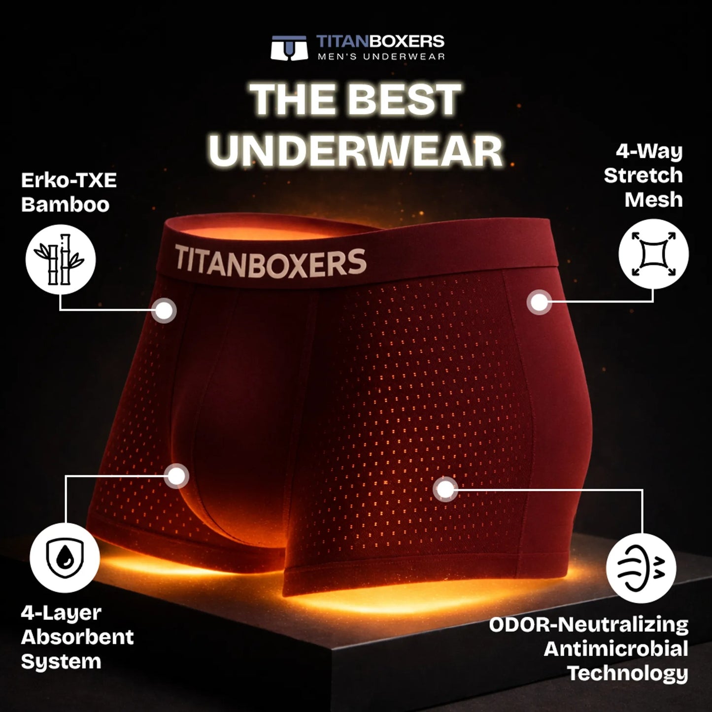 ShieldFlex™ Leak-Lock Bamboo Briefs
