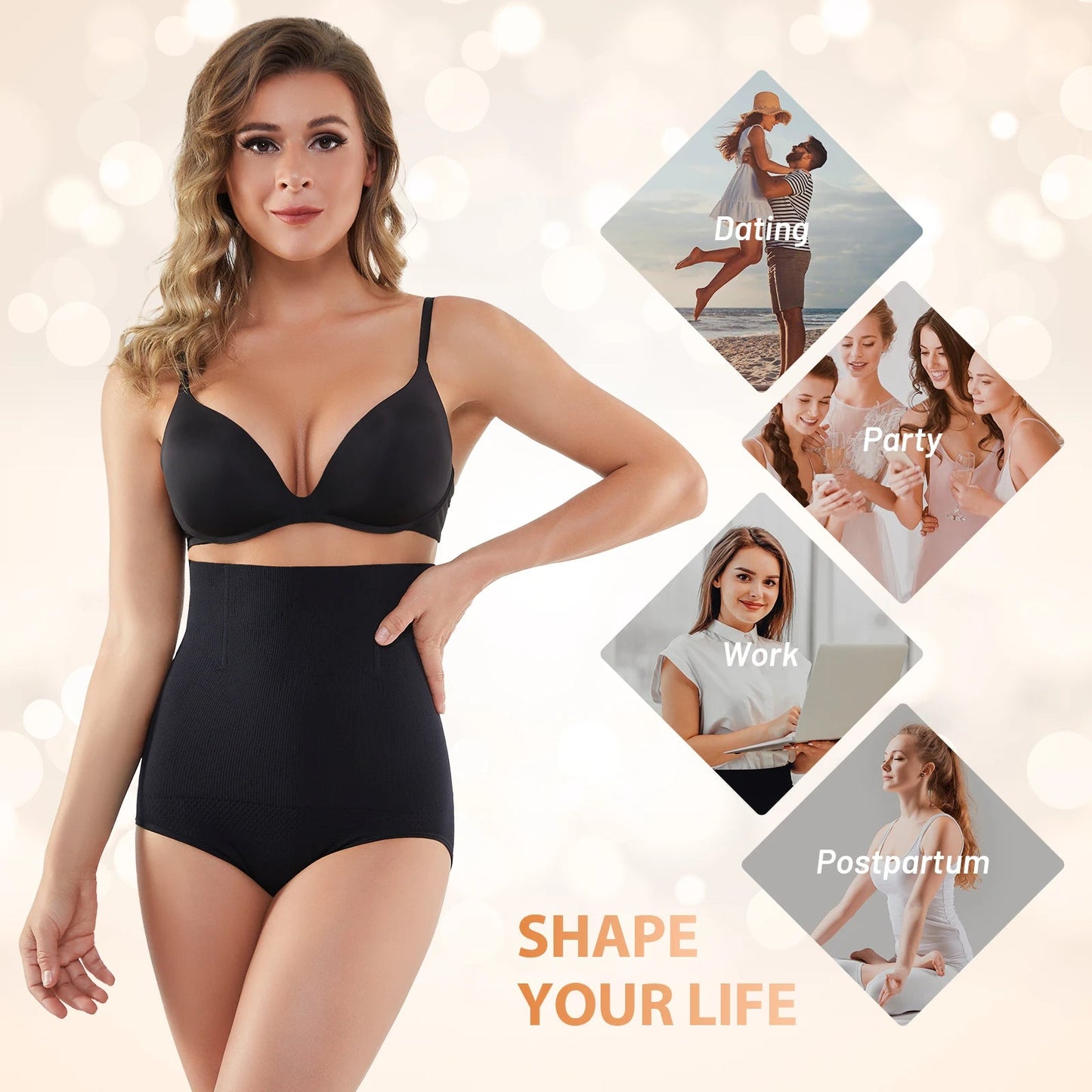 High Waist Tummy Control Shapewear Panties