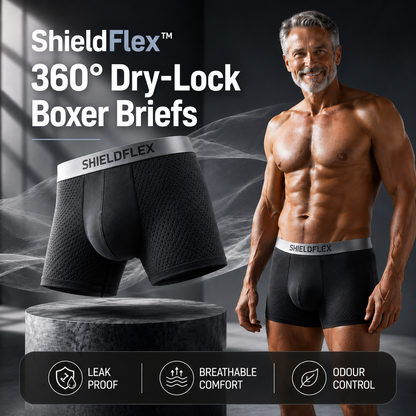 ShieldFlex™ 360° Dry-Lock Boxer Briefs