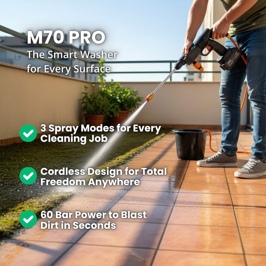 FlowJet Pro™ Bucket-Powered Cordless Washer
