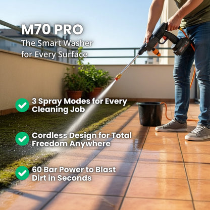 FlowJet Pro™ Bucket-Powered Cordless Washer