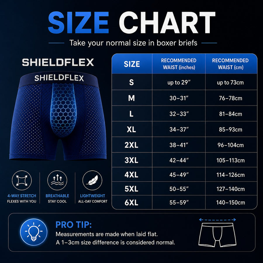 ShieldFlex sizing guide