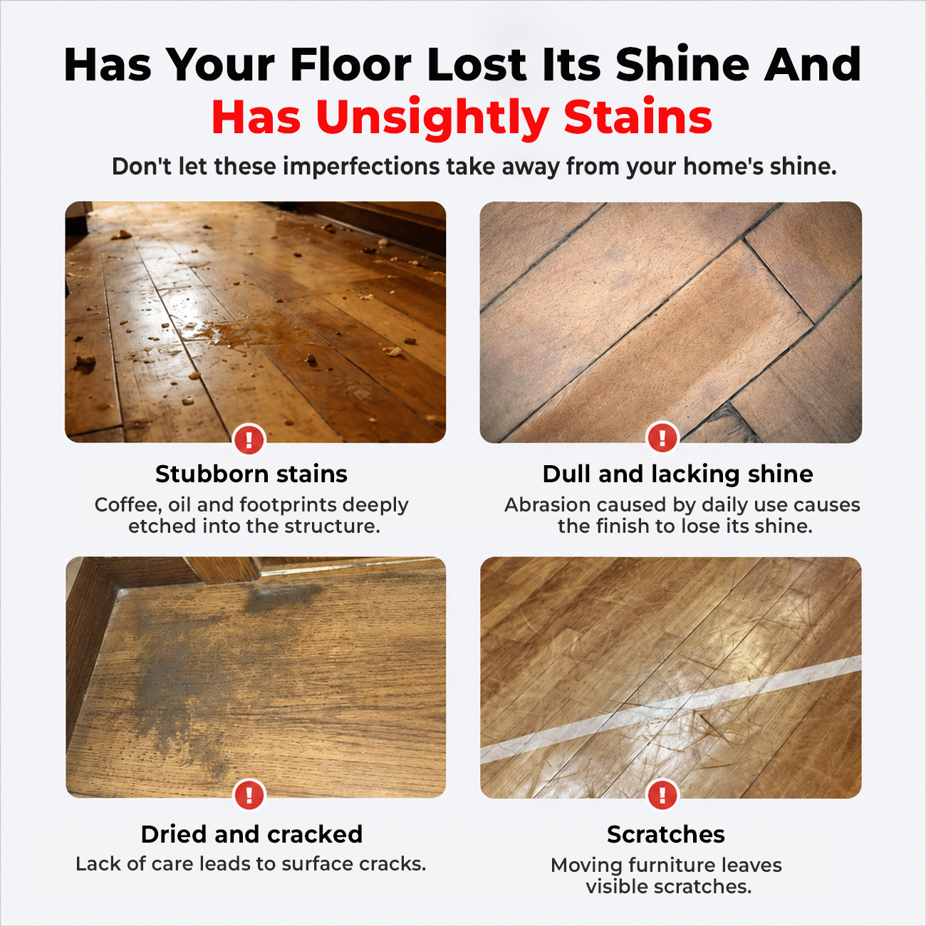 🔥 LAST DAY 60% OFF 🔥 High-Gloss Shine Wood Floor Polish - Restore & Protect Your Wood Floors