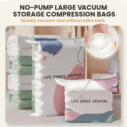 🔥 Last Day 60% Off 🧳No‑Pump Vacuum Storage Bags 🗄️ Free Up 80% More Space in Seconds