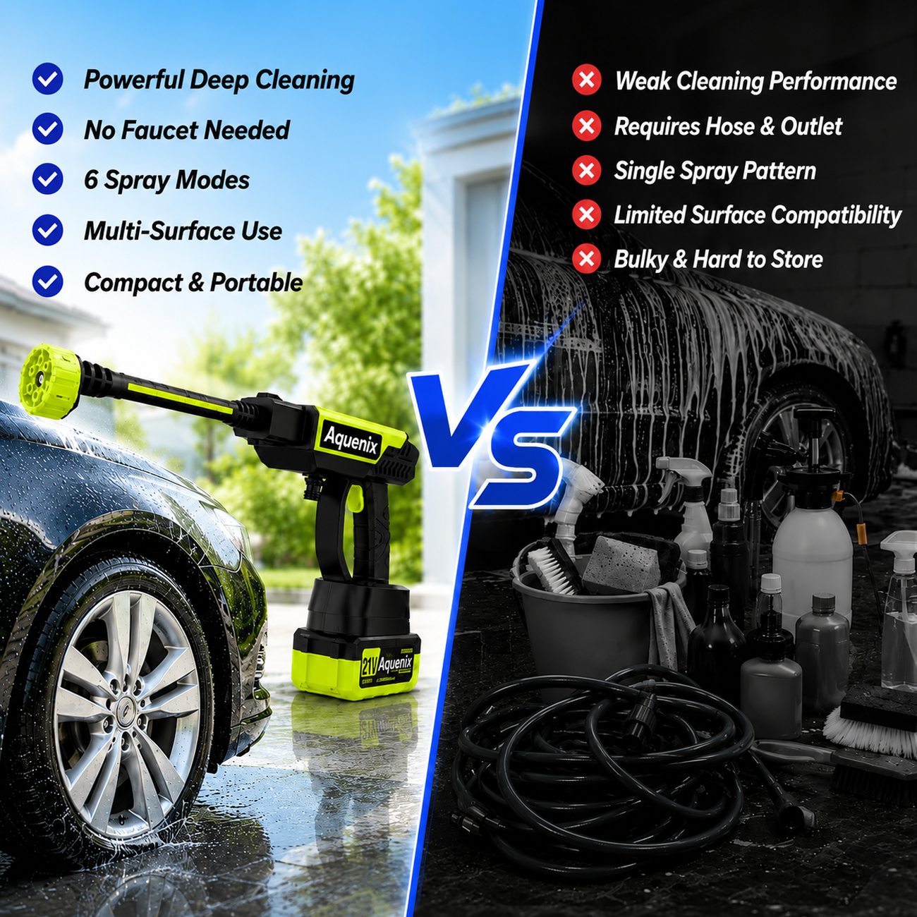Aquenix™ Cordless Pressure Washer