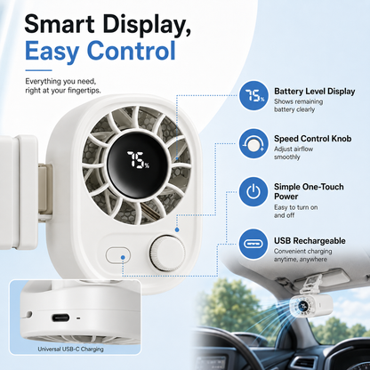 Smart Portable Rechargeable Fan