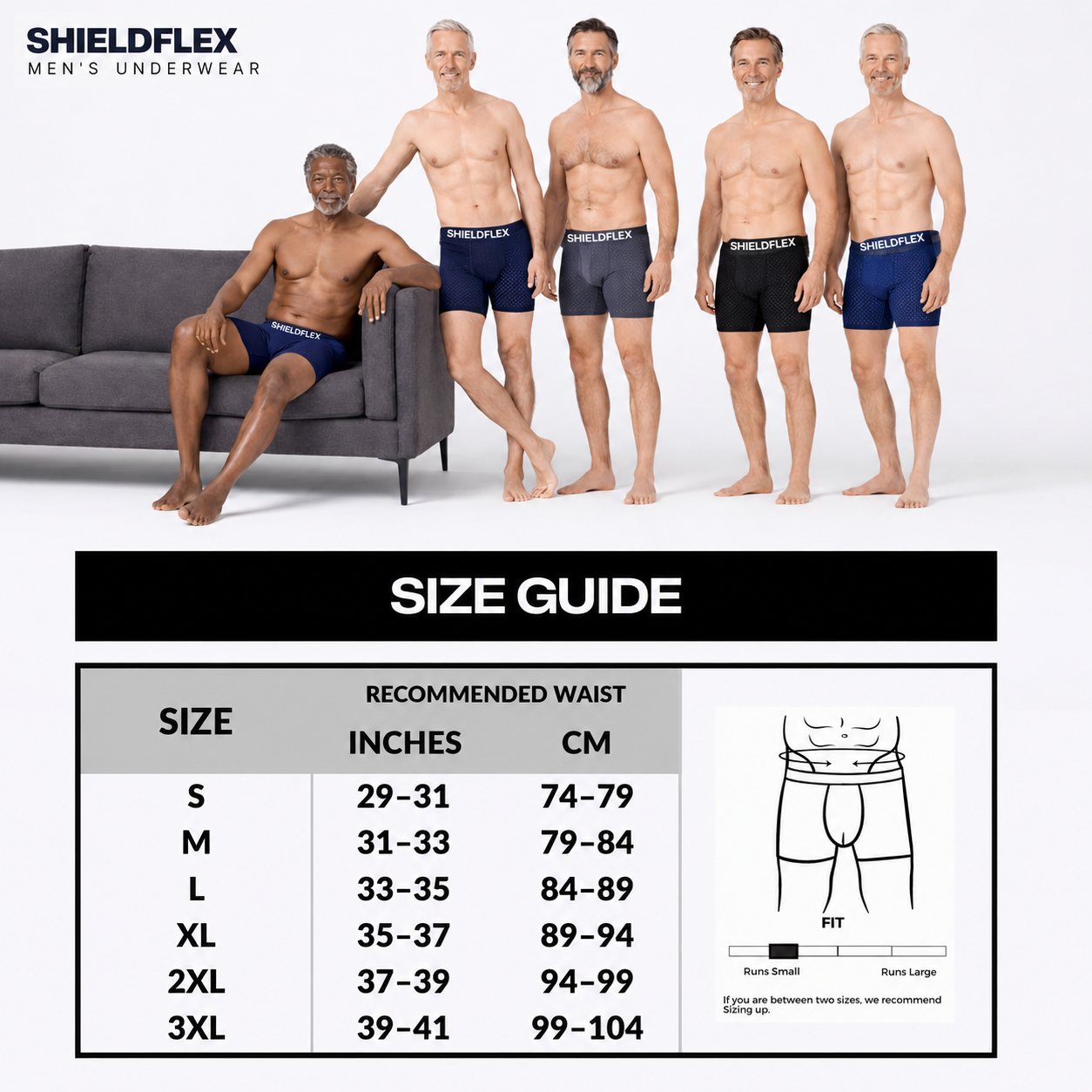 ShieldFlex™ Leak-Lock Bamboo Briefs
