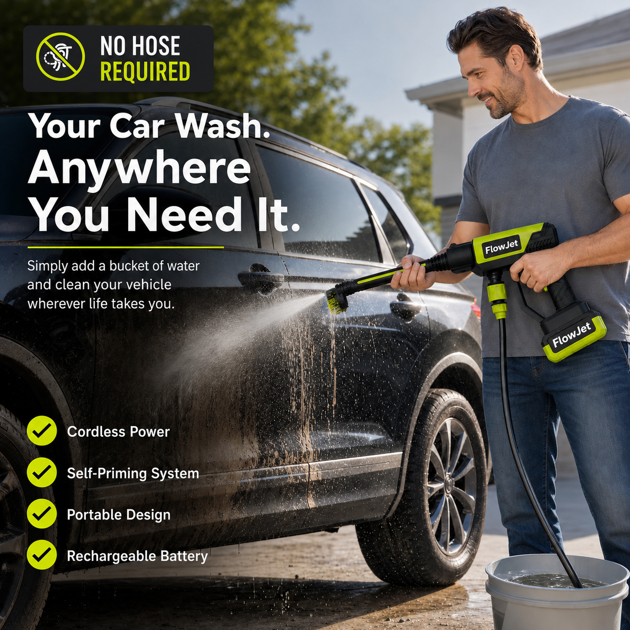 FlowJet Pro™ Cordless Foam Washer