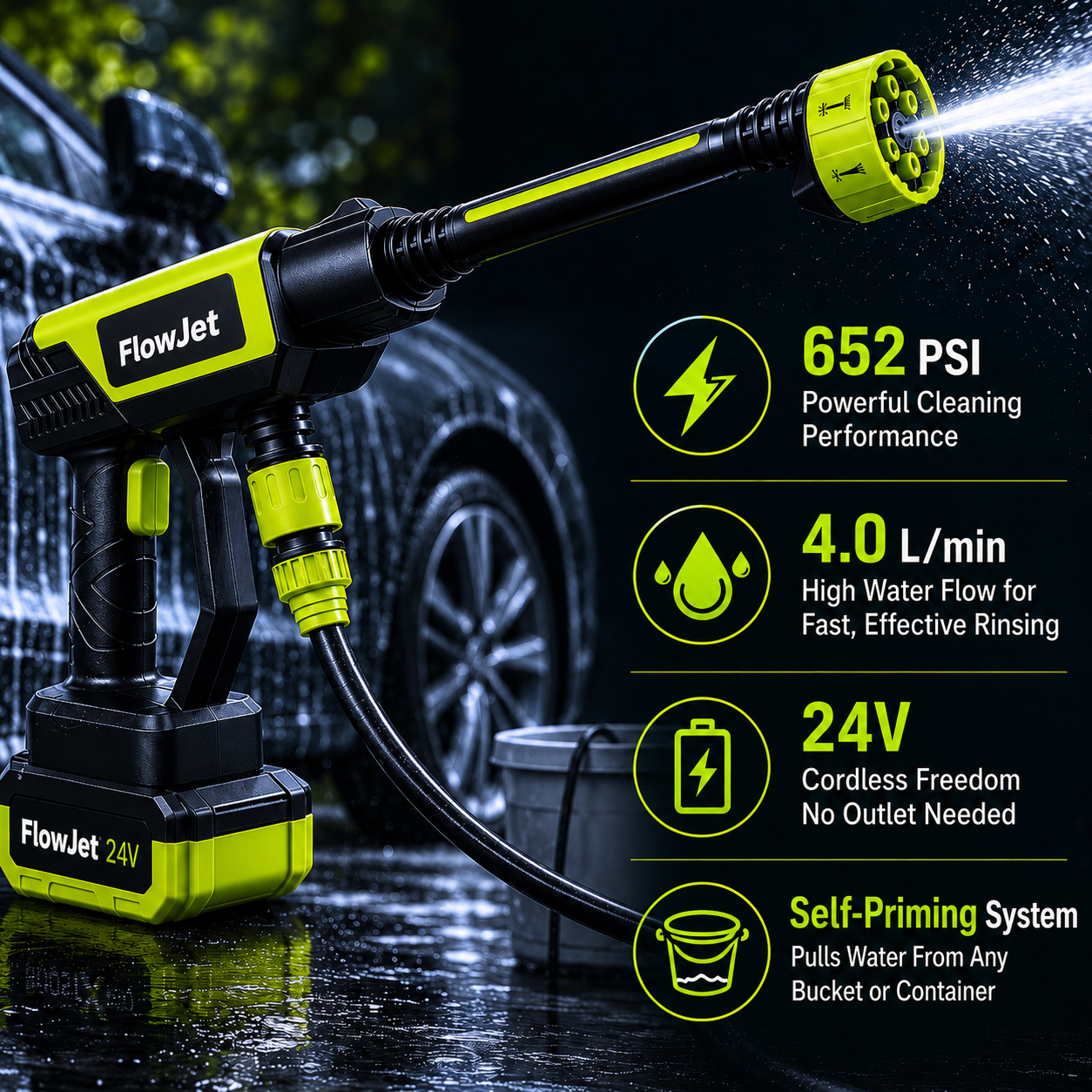 FlowJet Pro™ Cordless Foam Washer