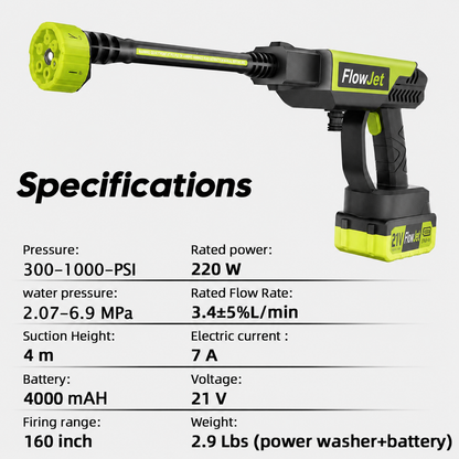 FlowJet Pro™ Cordless Foam Washer
