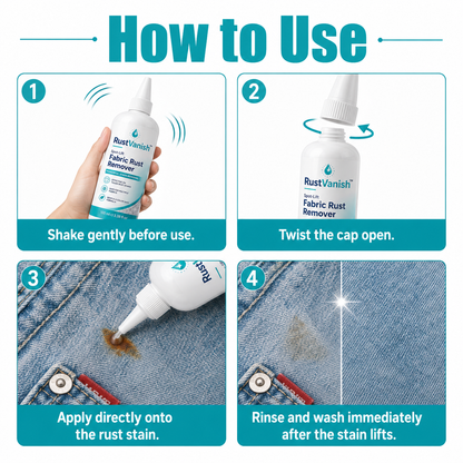 RustVanish™ Spot-Lift Fabric Rust Remover