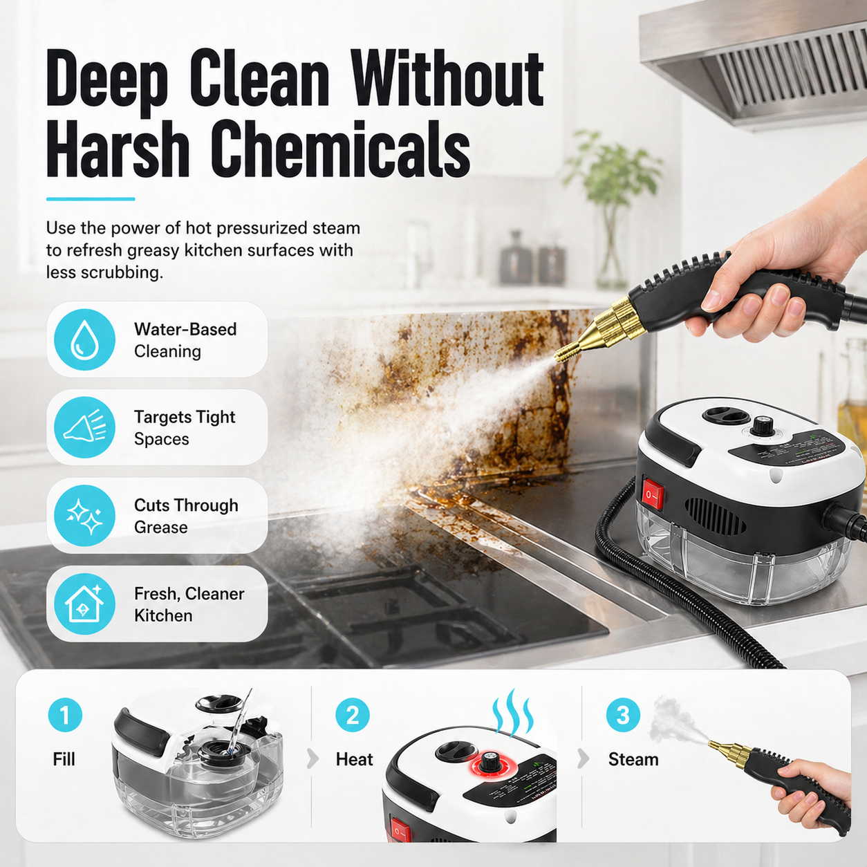 Portable Handheld Steam Cleaner