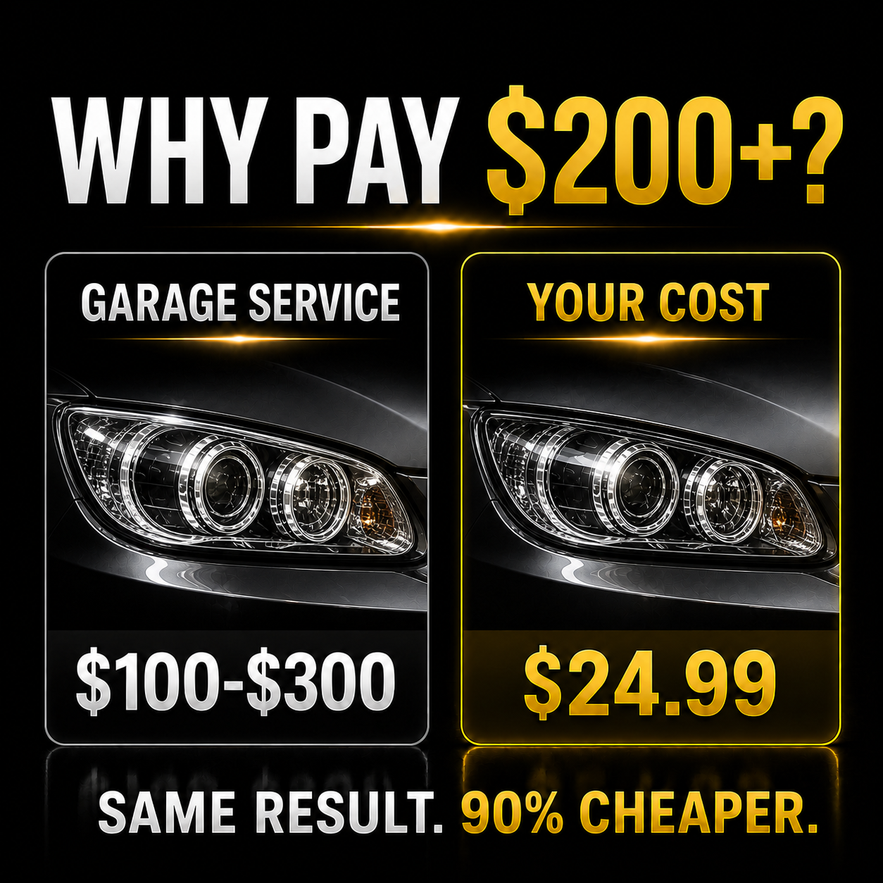 LAST DAY SALE 50% OFF🔥Professional Headlight Restoration Pro Kit