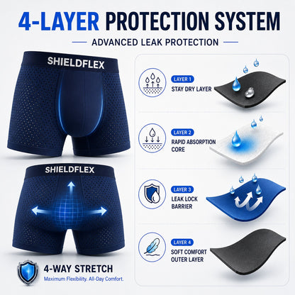 ShieldFlex™ Ultimate Leak-Lock Bamboo Briefs
