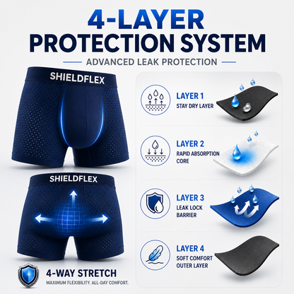 ShieldFlex™ 360° Dry-Lock Boxer Briefs