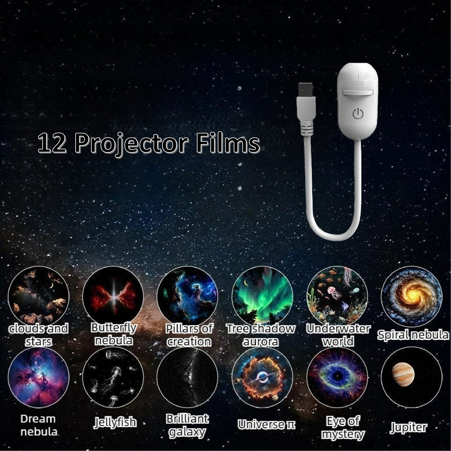 Mini Galaxy Star Projector