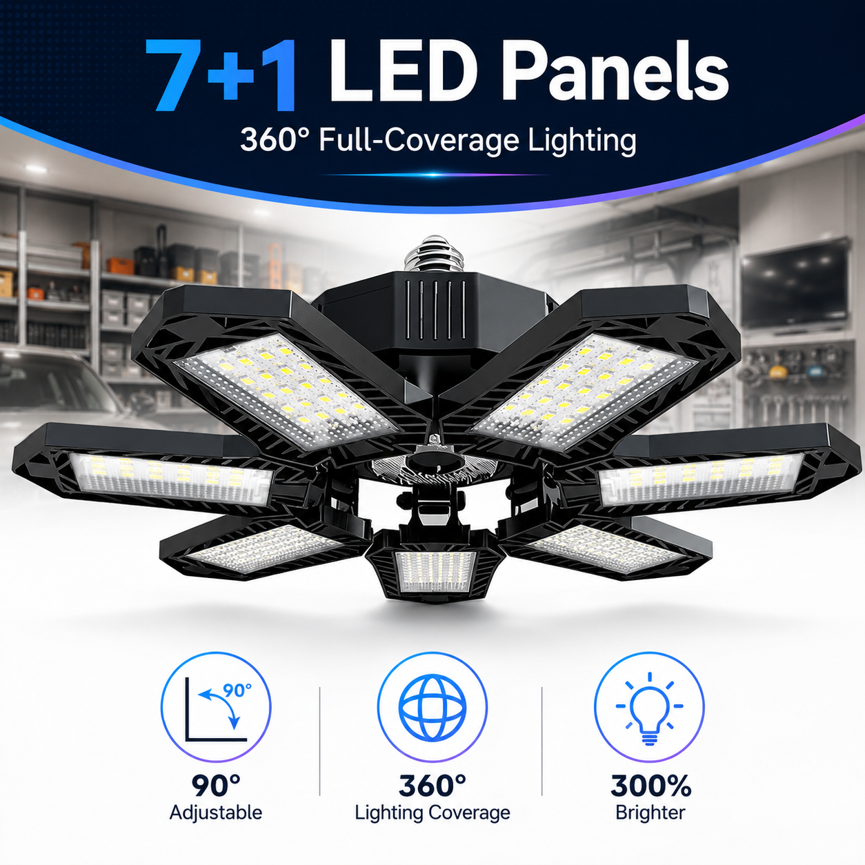 360° Foldable Garage Light