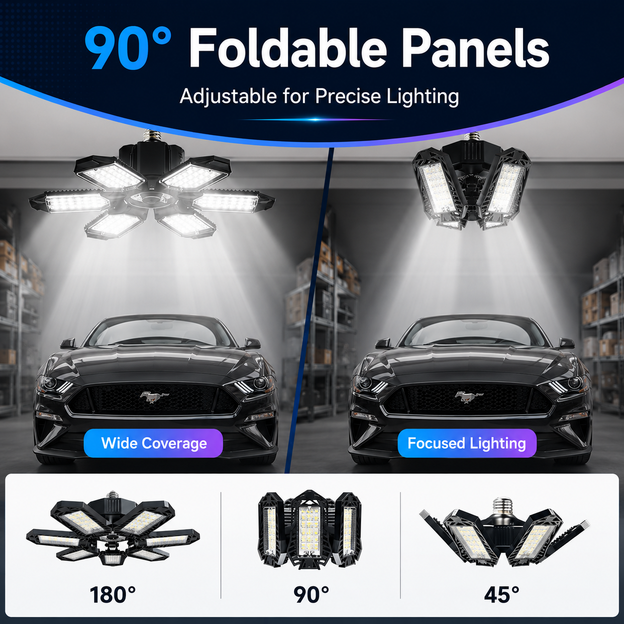 360° Foldable Garage Light