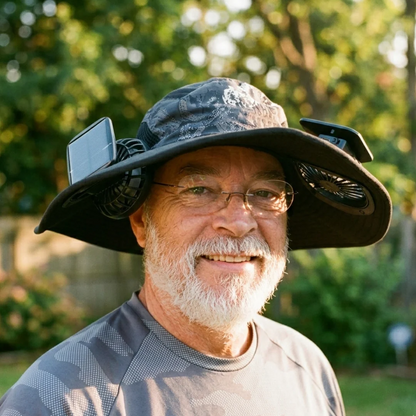 Solar Fan Hat with Mist