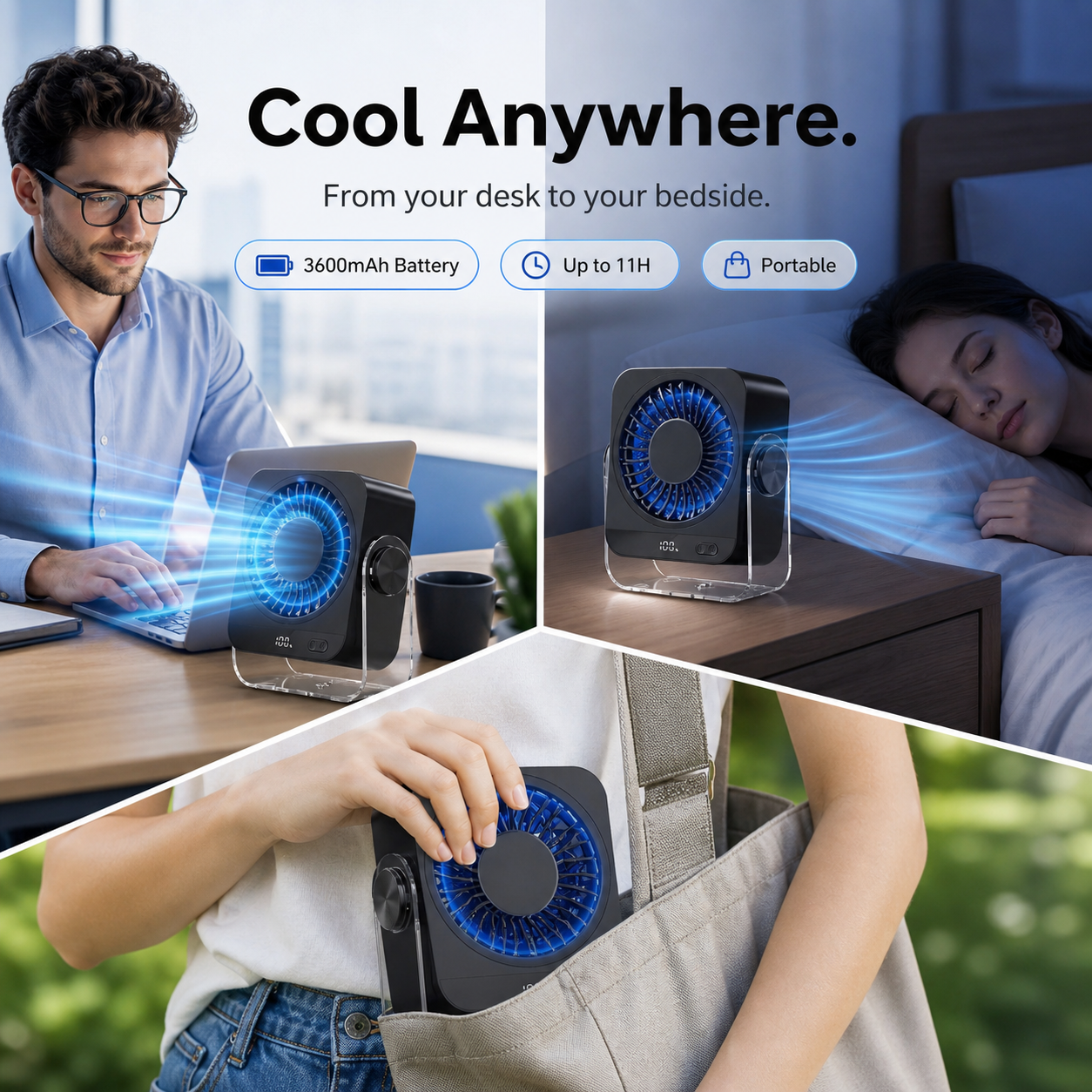 Portable Electric Table Fan