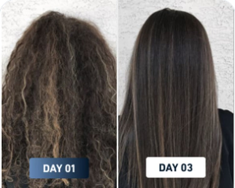 Brittle hair before and after result 3