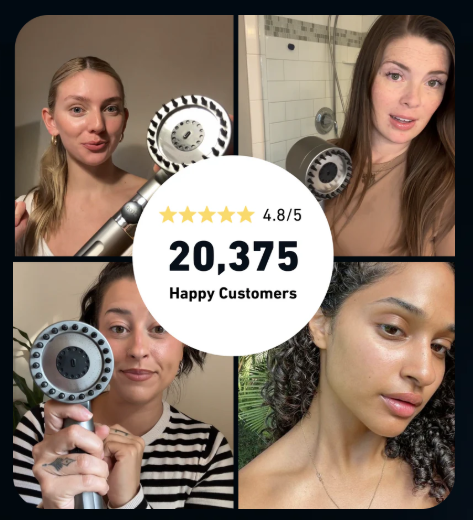 Muravai filtered showerhead happy customers