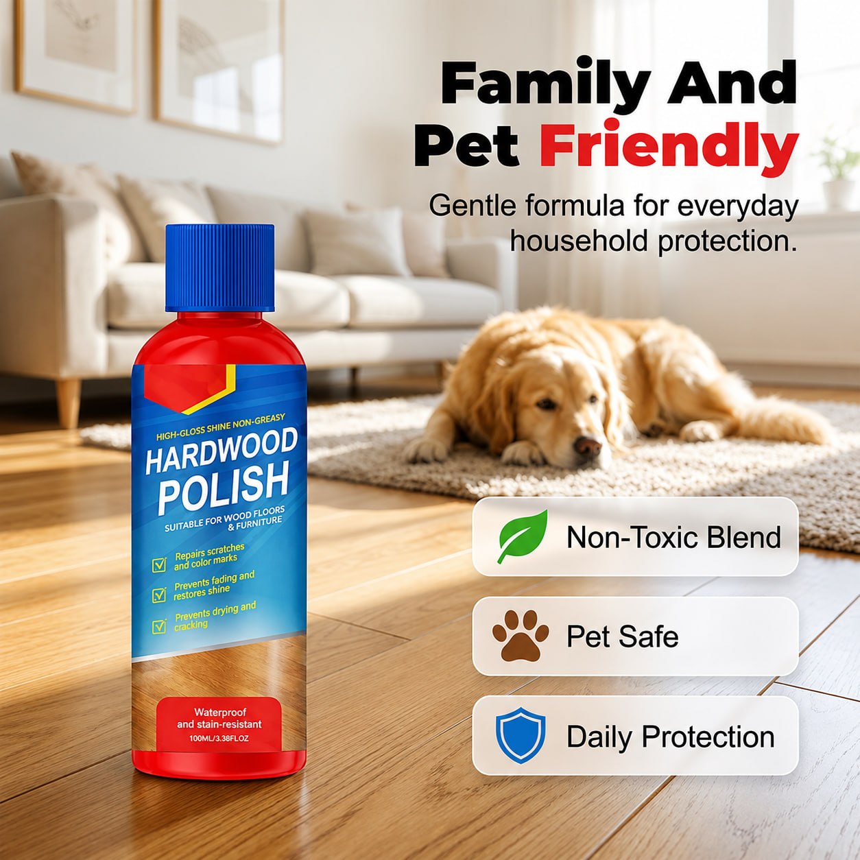 🔥 LAST DAY 60% OFF 🔥 High-Gloss Shine Wood Floor Polish - Restore & Protect Your Wood Floors
