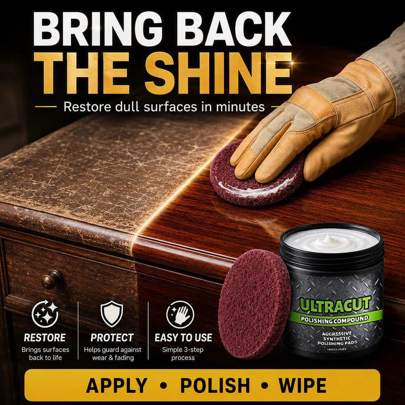 🔥 LAST DAY 60% OFF 💥 All-in-One Surface Restoration Polish with Pad 🧽 Restores Dull Surfaces Like New